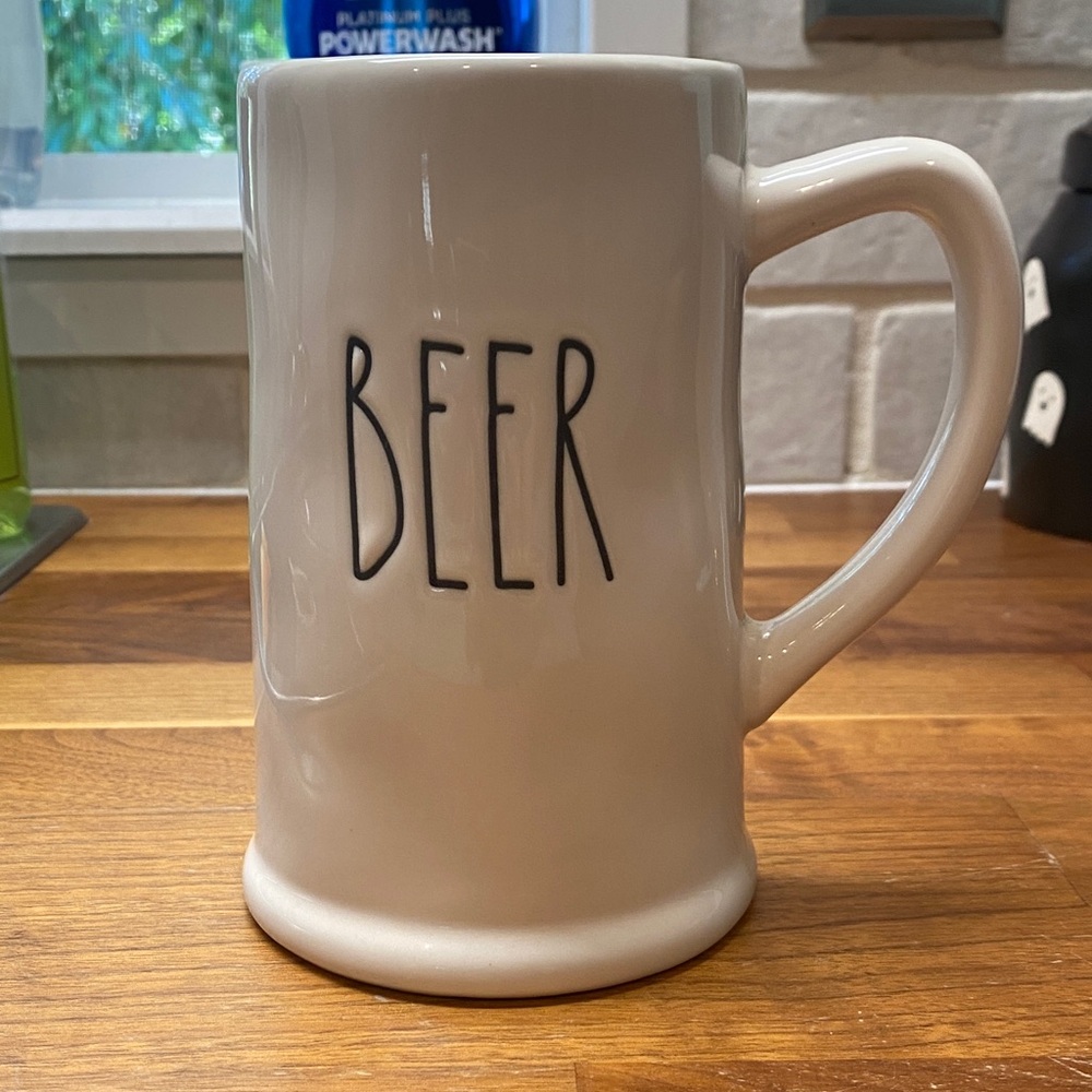 Rae Dunn White Beer Mug